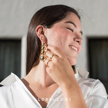 SILVER  Enriqueta long earrings